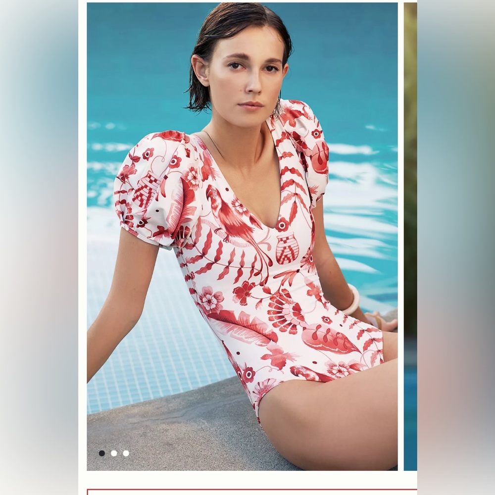Encantadore Mariela Puff Sleeve Swimsuit